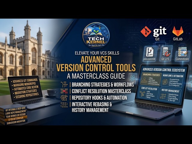 Advanced Version Control Tools | Git, GitHub, GitLab, CI/CD & Enterprise Workflows | The Tech Kernel