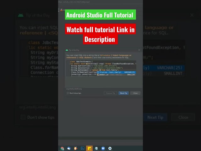 Android Studio Tutorial For beginners #android #androidstudio #shorts