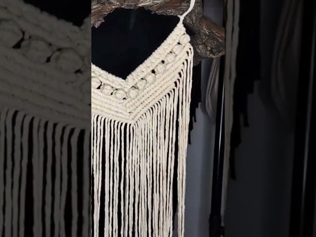 Hours of knotting in 1min #macrame #craft #timelapse #tutorial #diy #wallhanging #decor #knot