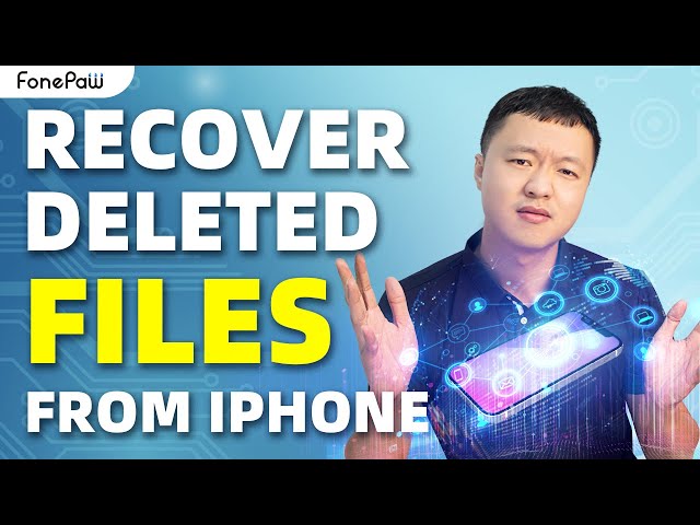 3 Ways to Recover Deleted Files from iPhone | iPhone File Recovery 2024