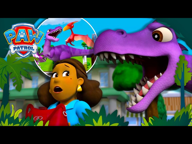 A Dino Bully Took Over the Town! 😱 | PAW Patrol Dino Rescues 🦖