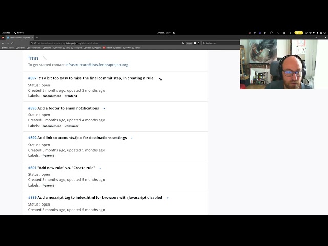 Hacking on Fedora Infra Apps: FMN