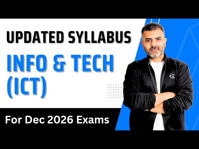 ICT - Updated Syllabus - Dec 2026
