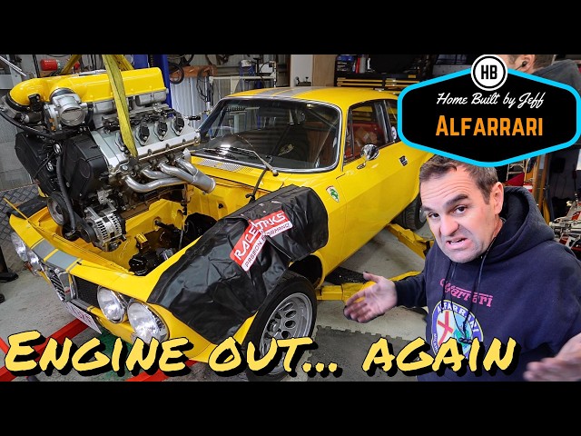 Engine out... again - Ferrari engined Alfa 105 Alfarrari build part 240