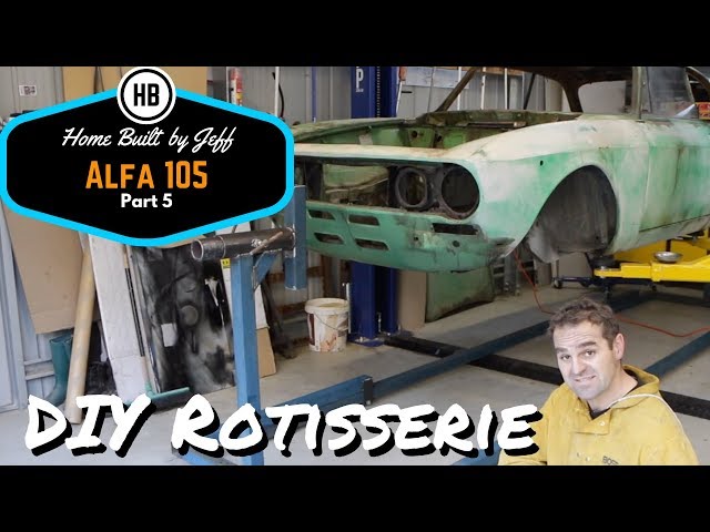 DIY Rotisserie - Alfa Romeo 105 project car build part 5