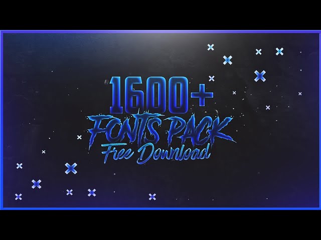 1600+ FREE FONTS PACK DOWNLOAD | GAMIX7