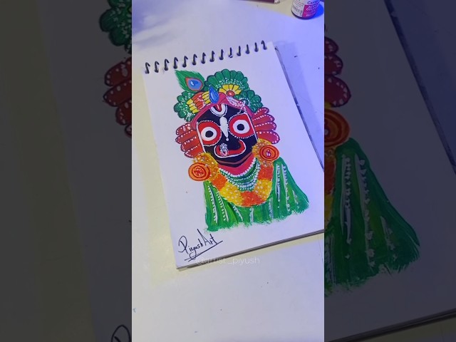 lord Jagannath watercolor painting #youtubeshorts