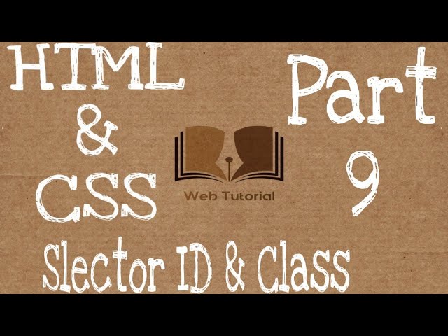 html and css tutorial for beginners | selector id & class | Web Tutorial by Nikhil Koshti