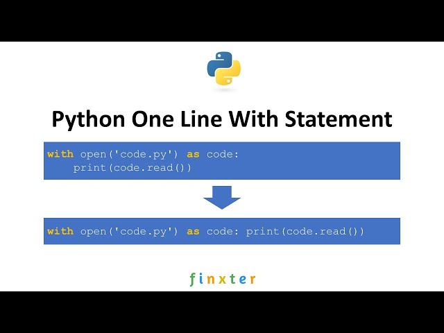 Python One Line With Statement