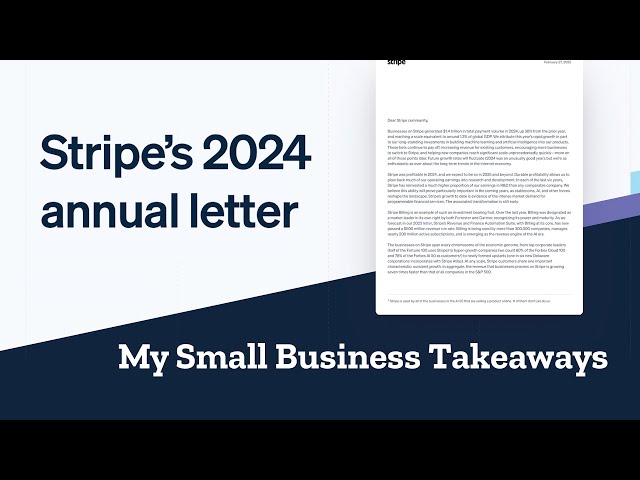 Stripe's Annual Letter, 2024: My Small Business Takeaways from it