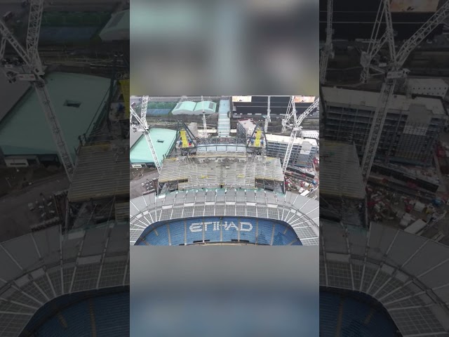 Short montage of the North Stand Roof at the Etihad Stadium Manchester City