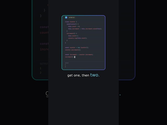 JS Method Loses "this" When Called Bare — bind() Fix
