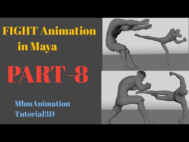 Fight animation in maya Part 8