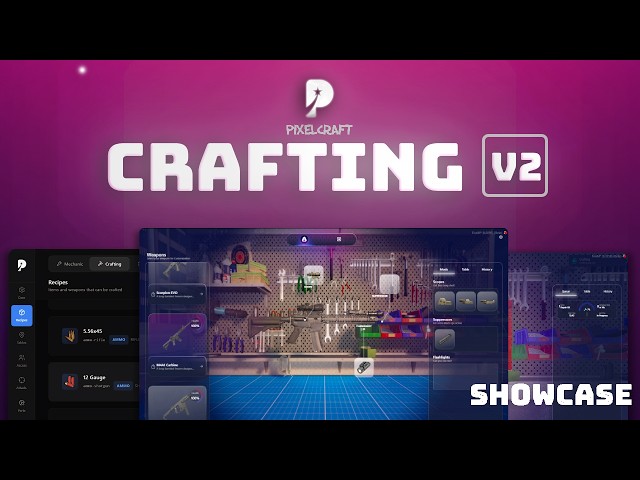 PC Crafting V2  | QB/ESX/QBOX | Fivem Script | In-Game Showcase