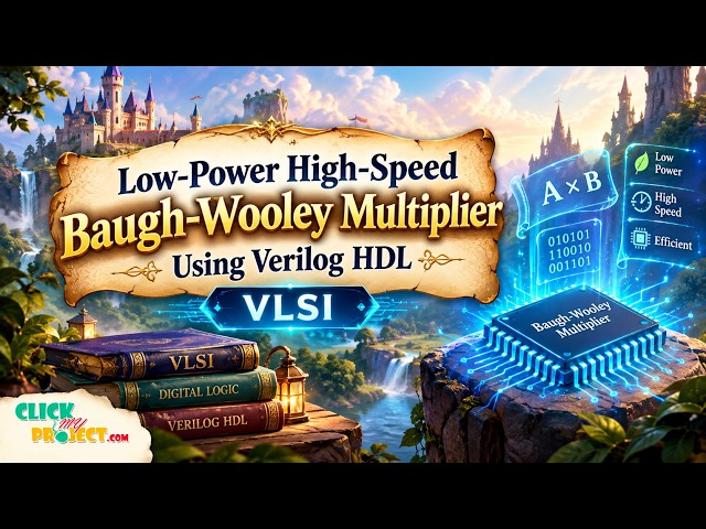 Efficient Low-Power VLSI Design of a High-Speed Baugh-Wooley Multiplier Using Verilog|ClickMyProject