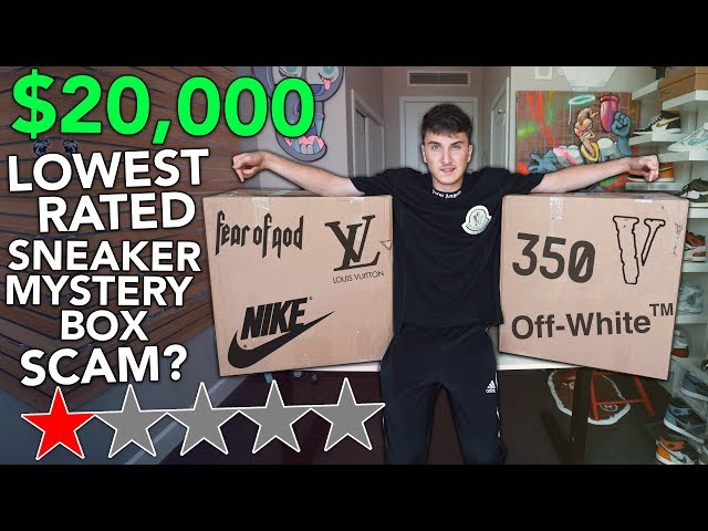 Unboxing A $20,000.00 Lowest Rated Sneaker Mystery Box....