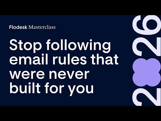 Masterclass Replay: Stop following email rules that were never built for you
