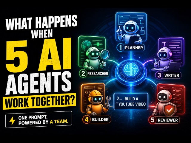What Happens When 5 AI Agents Work Together?  Multi-Agent AI Explained