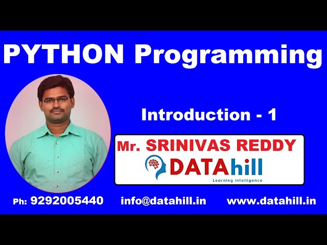 Python Programming   1 - DATAhill Solutions