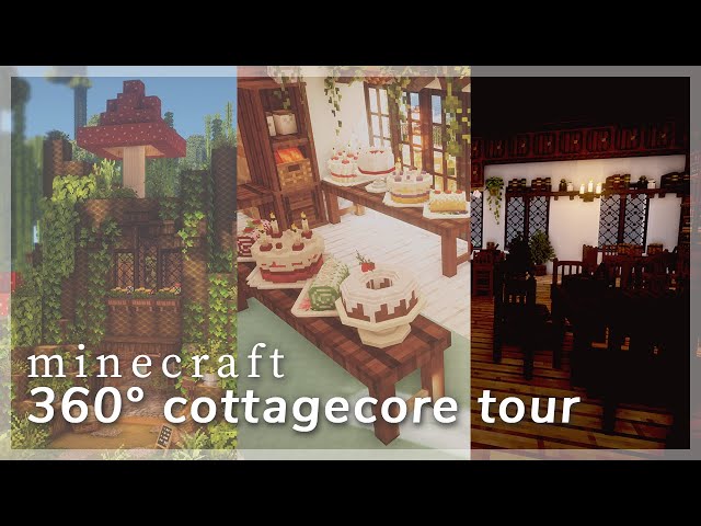 Cottagecore Minecraft in 360° 🌿🌻 | 40,000 Subscriber Special ✨ | CIT Resource Packs