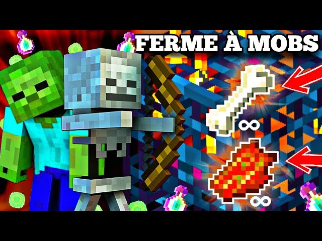 Zombie Skeleton Farm on Minecraft Bedrock 1.21 - Mob Farm Tutorial (French) PS4/Xbox/Switch/McPe