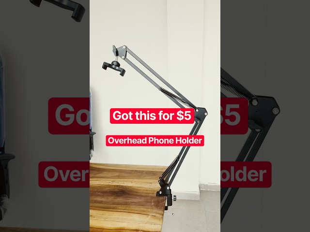 Overhead Phone Stand | Overhead Tripod for Phone | Phone Holder