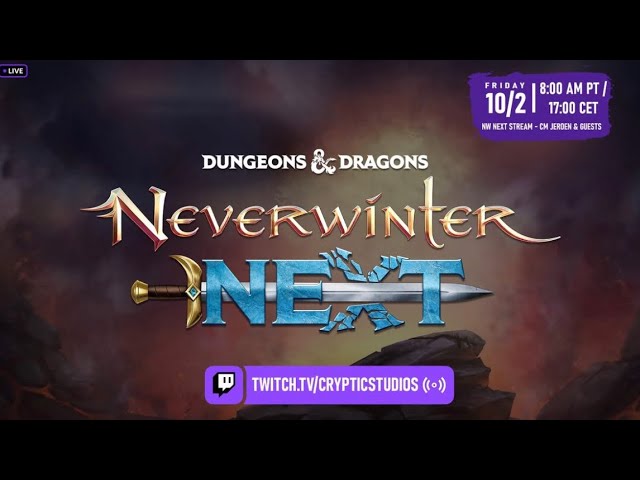 Neverwinter Next Stream Showcasing Module 34, Coming October 2nd! 
