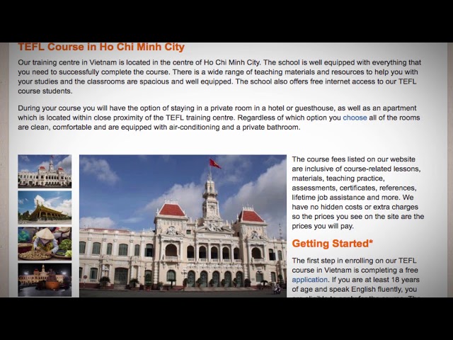 TEFL / TESOL Course in Ho Chi Minh, Vietnam | Teach & Live abroad!