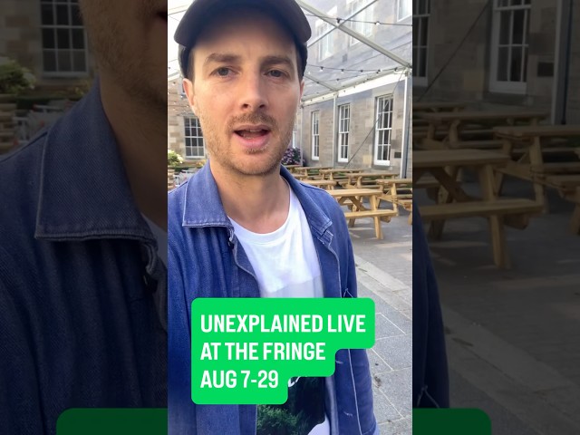 Unexplained Live at the Fringe! Get tickets www.thespaceuk.com/shows/2026/unexplained-live