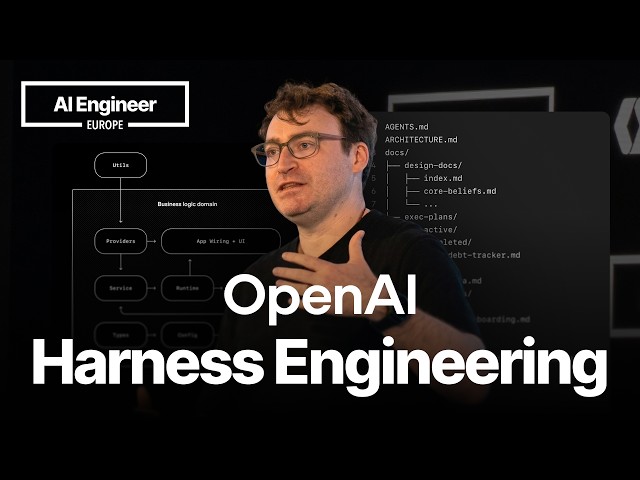 Harness Engineering: How to Build Software When Humans Steer, Agents Execute — Ryan Lopopolo, OpenAI
