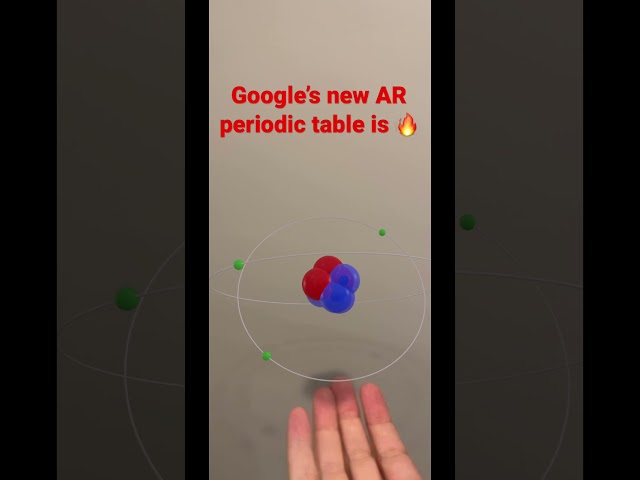 Google’s new AR interactive periodic table! #shorts #google #shortsvideo