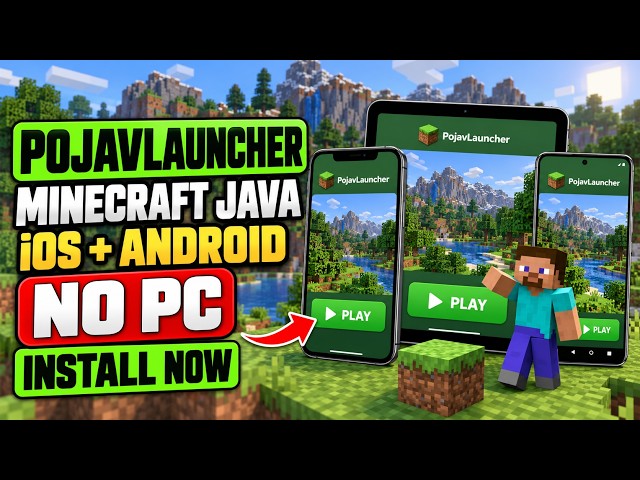 PojavLauncher iOS & Android 2026 ✅ How to Install Minecraft Java on iPhone/iPad (No PC)