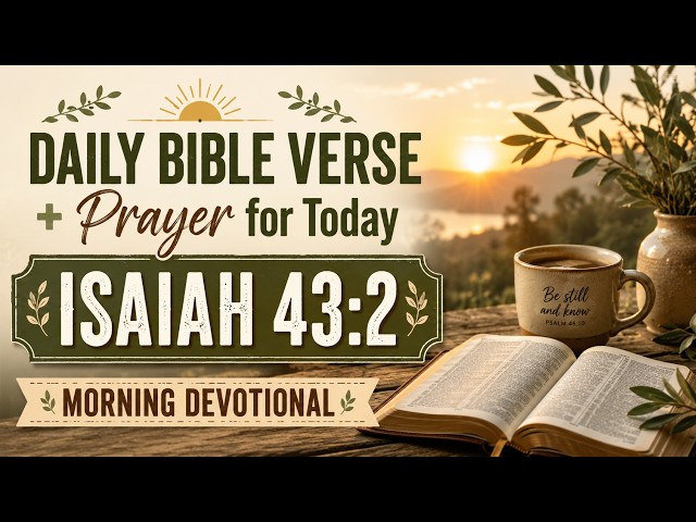 Daily Bible Verse + Prayer for Today | Isaiah 43:2 | Morning Devotional
