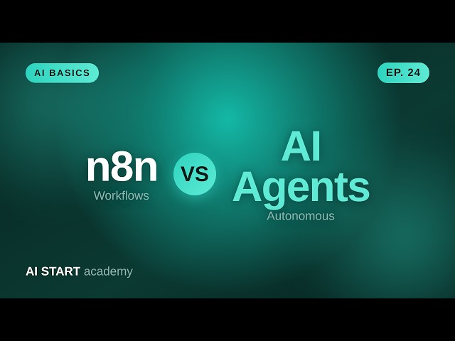 n8n vs AI Agents: When Workflows Still Win | AI Basics #24