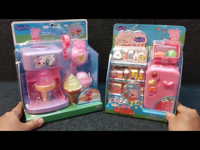 7 Minutes Satisfying with Unboxing Peppa Pig Ice Cream & Fridge Collection Set Review | ASMR