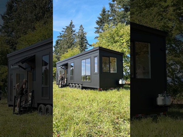 Touring the New 400 sq ft Prefab Tiny Home with Massive Windows #hometour