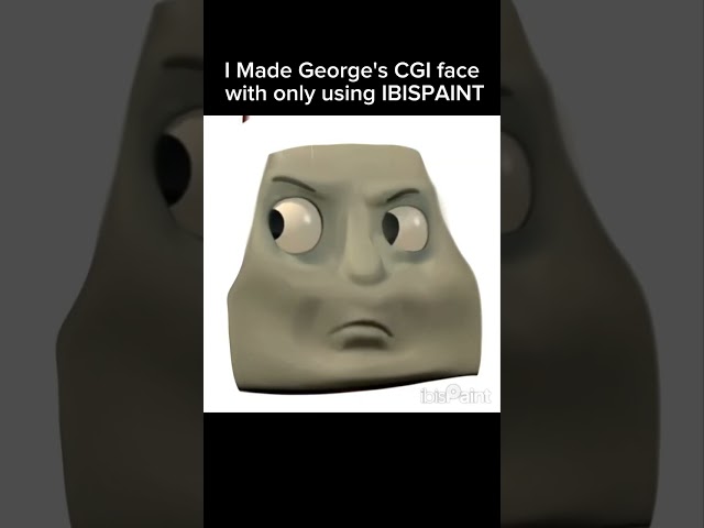 I Made George's CGI face |  #thomasthetankengineandfriends #thomasthetankengine #ibispaint