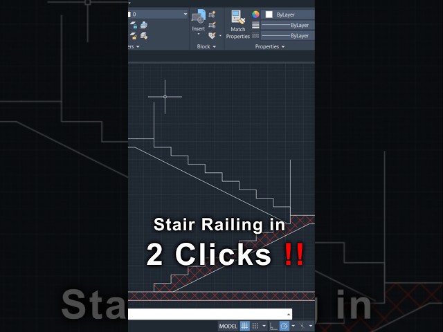 AutoCAD Stair Section in Seconds | YQ Arch Plugin Tutorial
