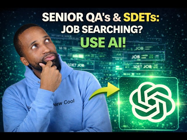 Senior QA and SDET Job Search With AI