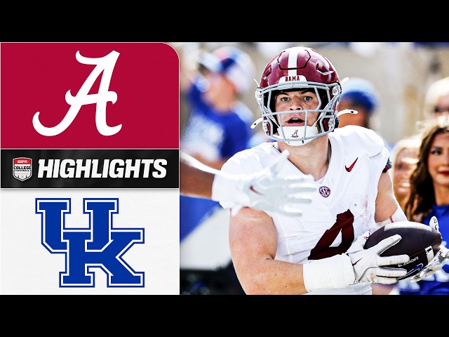 Alabama Crimson Tide vs. Kentucky Wildcats | Full Game Highlights | ESPN College Football