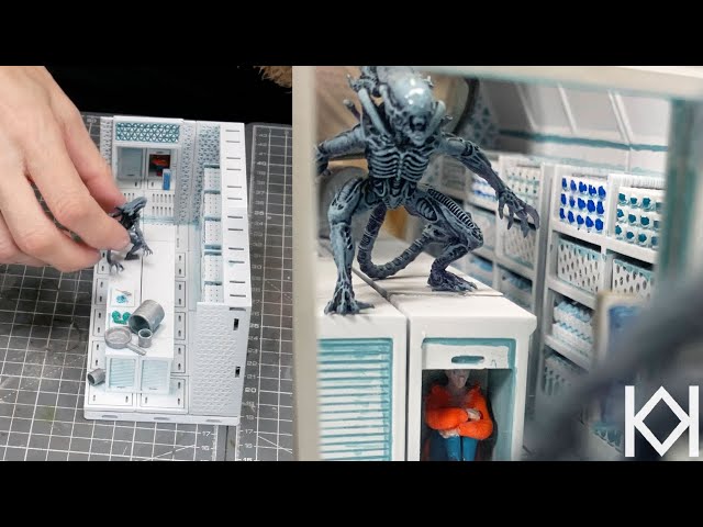 Alien Diorama with a Jurassic Park Twist | Outbound Station | Tabletop Terrain Diorama