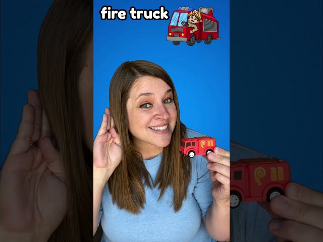 Guess the Vehicle Sound: Fire Truck 🚒 #learningforkids #toddlers #preschool
