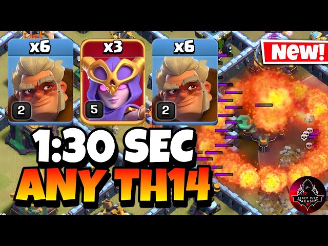 DRUIDS + SUPER WITCHES ar an UNSTOPPABLE COMBINATION in Clash of Clans | Th14 Best Attack Strategy🔥