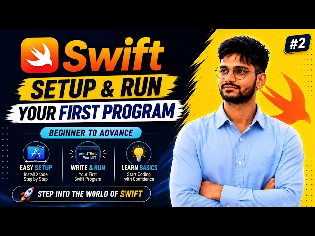 Swift Tutorial for Beginners | Xcode Setup & Run Your First Program