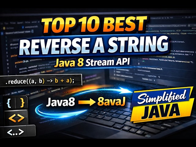 Reverse a String Using Java 8 Streams | Interview Coding Question
