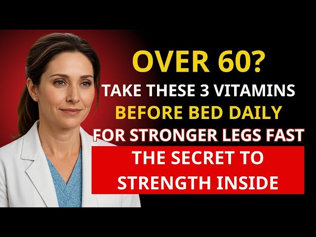 Over 60? Take THESE 3 Vitamins BEFORE Bed Daily for Stronger Legs Fast | Health Aura