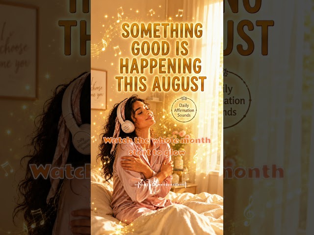 POV: This Is Your August 🌻 Something good is happening #affirmations #august #manifestation #shorts