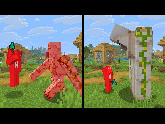 Minecraft, But Mobs Double In Size Every Kill