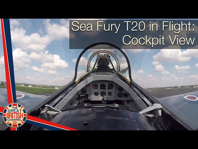 Sea Fury T20 in Flight: Cockpit View