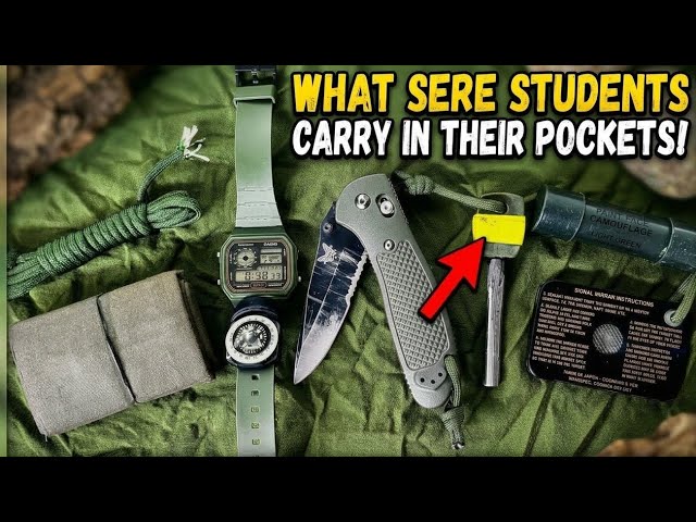 What Military Survival Students Carry in Their Pockets! SERE Training Pocket EDC!
